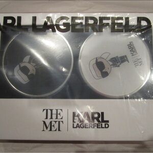 Karl Lagerfeld Ikonik Coaster Set - Black and White